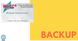 How to create a WinCC V7 project backup?